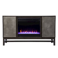 Lannington Color Changing Fireplace with Media Storage