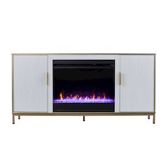 Daltaire Color Changing Fireplace with Media Storage