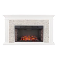 Canyon Heights Faux Stone Electric Fireplace