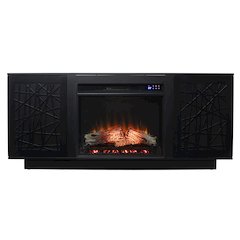 Delgrave Touch Screen Electric Media Fireplace with Storage