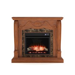Cardona Touch Screen Electric Fireplace with Faux Marble
