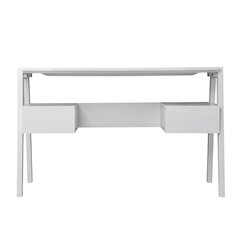 Clyden Midcentury Modern Writing Desk with Storage