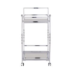 Ivers Metal Mirrored Bar Cart