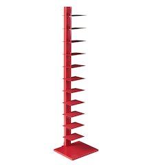 Stewartby Spine Tower Shelf - Valiant Poppy