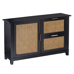 Holly & Martin Chekshire Anywhere Storage Cabinet in Black Color