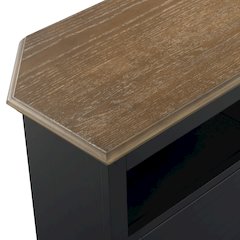 Christine 50" Corner TV Stand - Louvered Doors