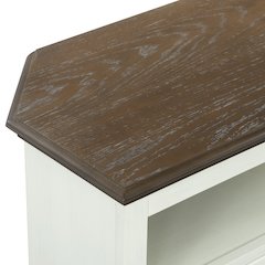 Christine 50" Corner TV Stand - Louvered Doors