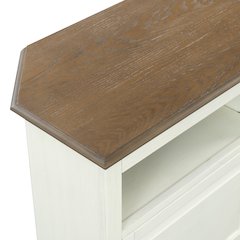 Christine 44" Corner TV Stand - Louvered Doors