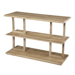 Markworth Geometric Console Table in Brown Color