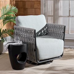 Nicole Rope Patio Swivel Chair
