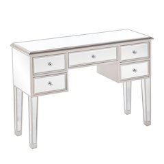 Mirage Mirrored Console in Silver Color