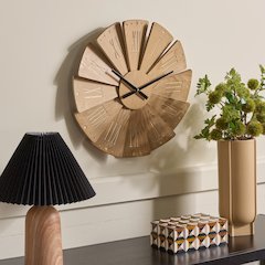 Beathan Wood Clock/Natural