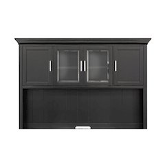 Modern Wood Hutch With Doors, Storage Hutch, Office Storage, Fully Assembled