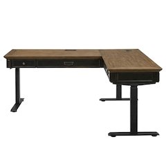 Adjustable Electric Sit/Stand Office Desk, L-Shape, Return For Modern Workspaces