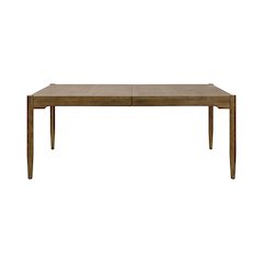 Lachlan Modern Wood Rectangular Kitchen Dining Table, Brown