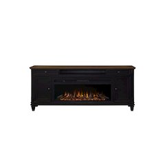 Hartford Fireplace Console 76 " Fully Assembled, Black