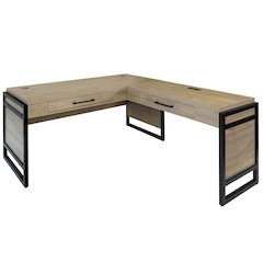 Mason Laminate Open L-Desk & Return