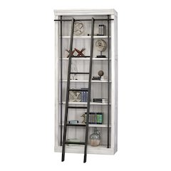 Avondale 8' Tall Bookcase Wall With Ladder