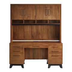 Avery Wood Hutch With Doors, Storage Hutch