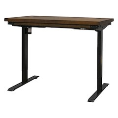 Rustic Electric Sit/Stand Desk, Height Adjustable 30"-45", Brown