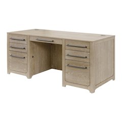 Traditional Executive Desk with File Drawer and Storage Drawers