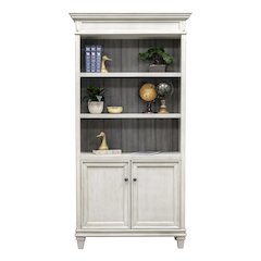 White Bookcase With Doors, Bookcase With Storage, Tall Bookshelf Unit