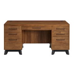 Avery Wood Double Pedestal Executive Desk,Fully Assembled