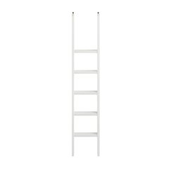 Contemporary Decorative Wooden Ladder, Fully Assembled White
