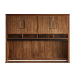 Avery Wood Hutch With Doors, Fully Assembled