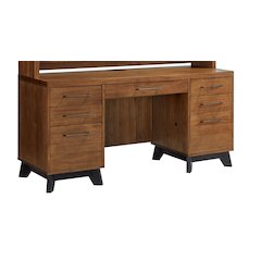 Avery Wood Desk, Rich Medium Brown
