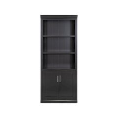 Modern Wood Lower Doors Bookcase, Office Bookcase, Office Shelving