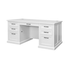 Abby Wood Double Pedestal Executive Desk