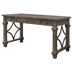 Carson Wood Writing Desk, Writing Table, Gray