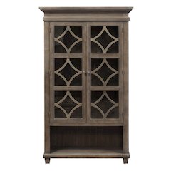 Carson Glass Display Cabinet, Gray