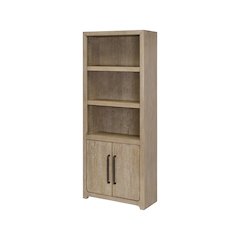 Canyon Drive Wood Bookcase with Doors, Fully Assembled