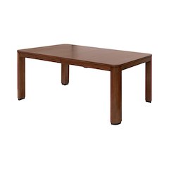 Mid-Century Modern Wood Kitchen Dining Table, Brown