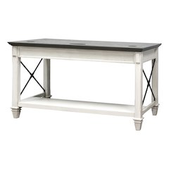 Hartford Wood Writing Desk, White