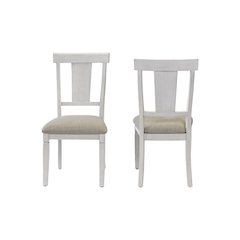 Hartford Two Wood Traditional Kitchen Table Chairs, White
