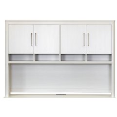 Contemporary Laminate Wood Hutch With Doors, Storage Hutch, Office Storage
