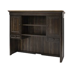 Sonoma Executive Hutch With Wood Doors, Brown