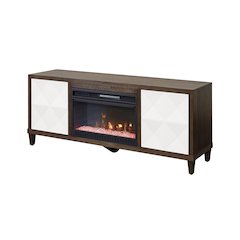Stellar Wood 65" Fireplace Console with with doors