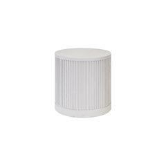 Modern round pedestal table, side table, cocktail stand, fully assembled, white