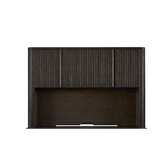 Tulane Executive Hutch With Wood Doors, Fully Assembled, Brown
