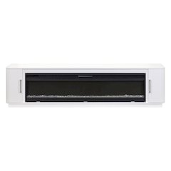 Uptown 96" Fireplace Console, Fully Assembled, White