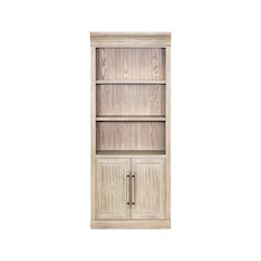 Traditional Wood Bookcase with Doors, Office Storage