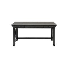 Traditional Wood Writing Desk, Office Table with Drawers