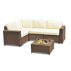 Modular Sectional Set With Coffee Table