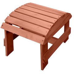 Walnut Adirondack Pine Ottoman
