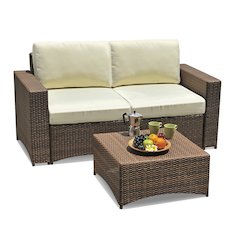 Modular Armchair Chair With Coffee Table Set