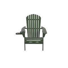 Foldable Adirondack Chair With Cup Holder